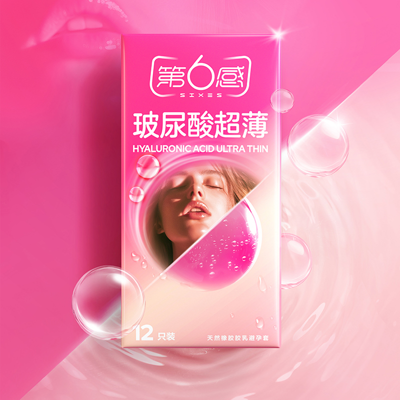 12S 6th Sense Hyaluronic Acid Ultra-Thin Condoms – Smooth & Safe