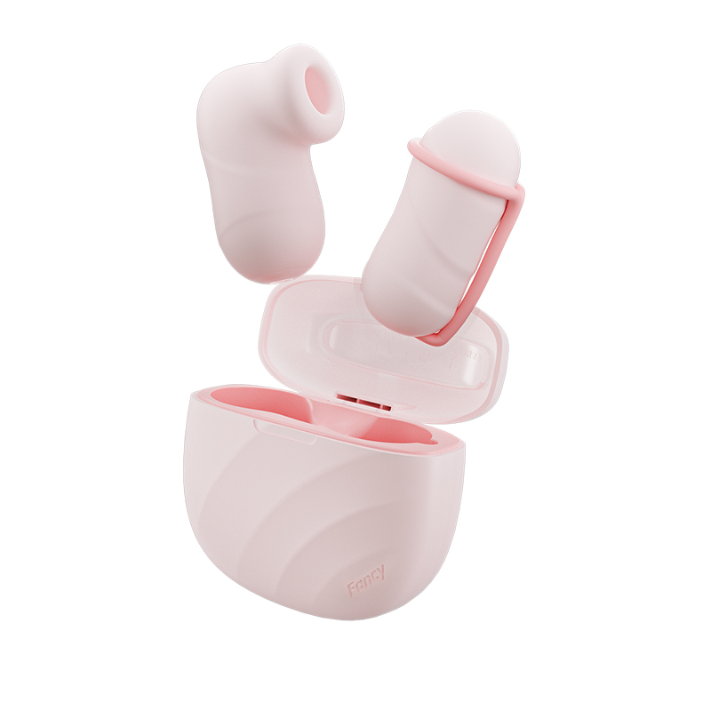 杰士邦Fancy系列小粉饼2.0多功能跳蛋 SE版（奶油粉）无线吮震 酥麻强震 收纳式充电仓