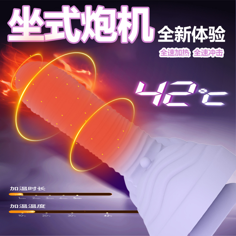 Adiba Fully Automatic Seat Masturbator – Purple Ribbed, Multi-Scene & Suction