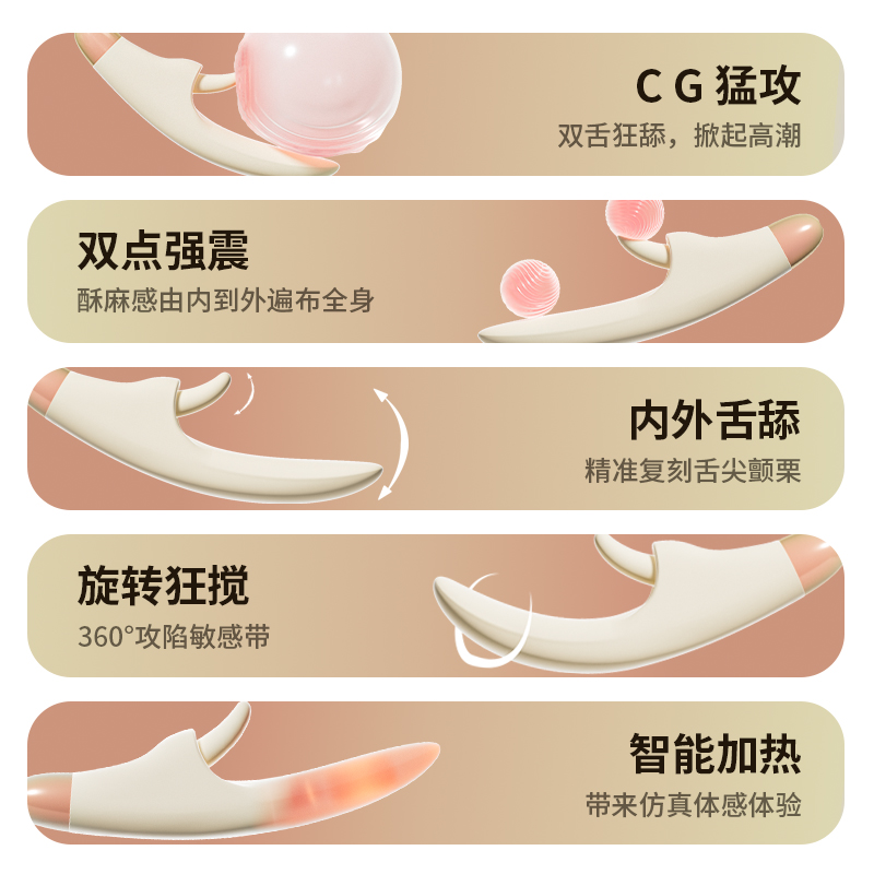 Oyas P8 Gradual Desire Soft Tongue Vibrator – Off-White