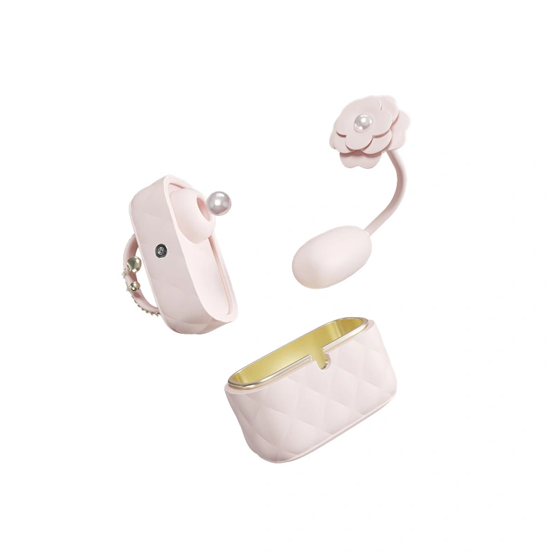 Jissbon Fancy Series Mini Bag Multi-Function Vibrator – Soft Mist Pink, Suction & Internal Vibration, Silent, Discreet