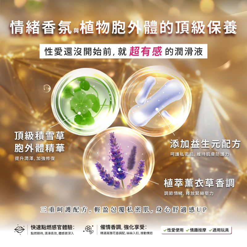 HARU Hanshun 130ml Exosome & Prebiotic Lubricant – Mood-Enhancing, True Love Lavender