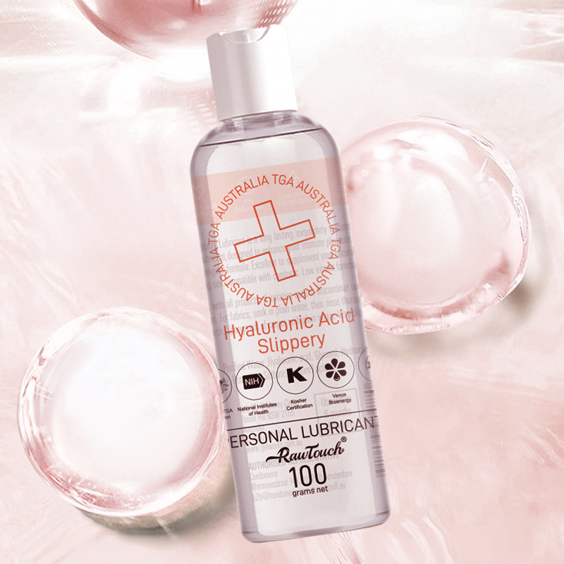 Raw Touch 100g Personal Lubricant – Hyaluronic Acid, Ultra-Slick (Orange)