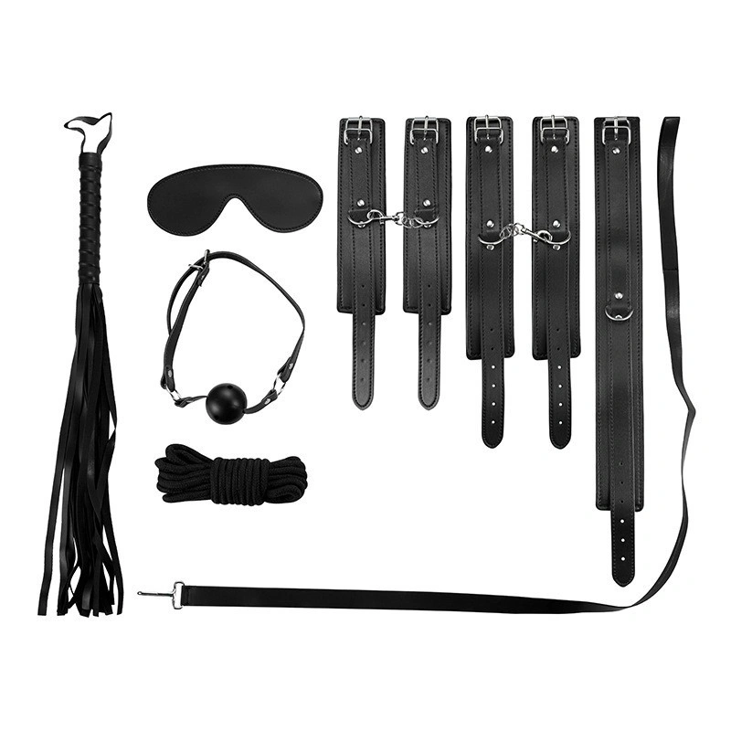 Premium 7-Piece Leather BDSM Set SM-7PG – Erotic Bondage & Restraint Toys, For Men and Women
