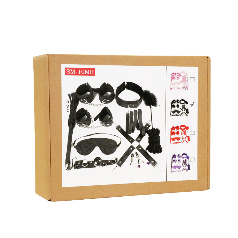 精品SM套装-毛绒10件套SM-10MR 情趣调教捆绑束缚游戏另类玩具 男女可用