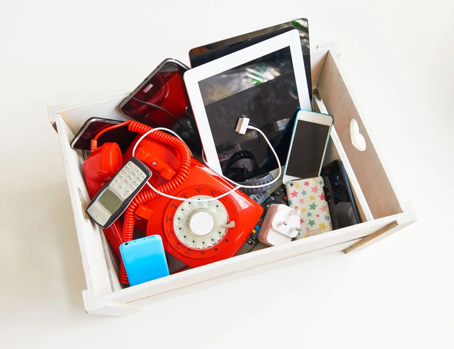 old electronics box