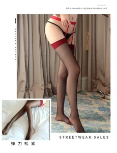 2pcs Women Garter Belt Pantyhose Thigh High Stockings Fishnet Lace Leggings