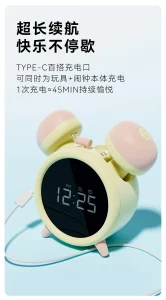 Alarm Clock Suction Vibrator with App Control Remote Access and Quiet Stimulation for Women