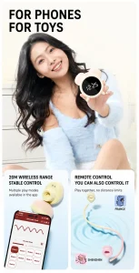 Alarm Clock Suction Vibrator with App Control Remote Access and Quiet Stimulation for Women