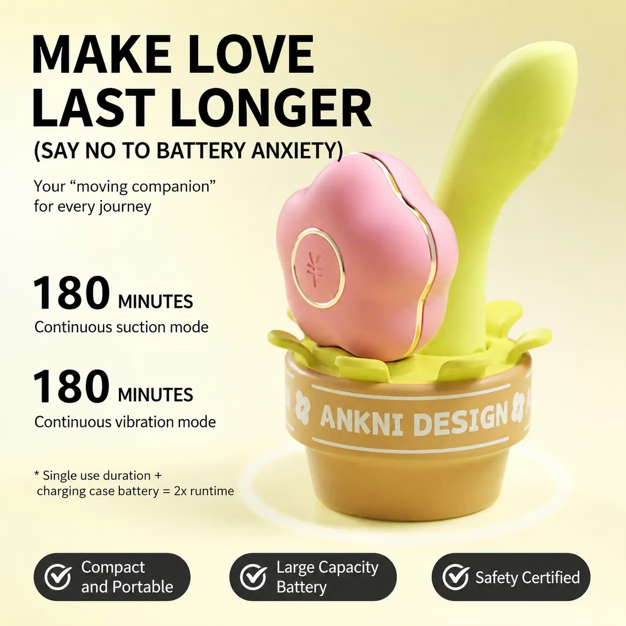 ANKNI Spring FaFa Blossom APP-Controlled Vibrator for Women Rechargeable Massager