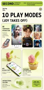 ANKNI Spring FaFa Blossom APP-Controlled Vibrator for Women Rechargeable Massager