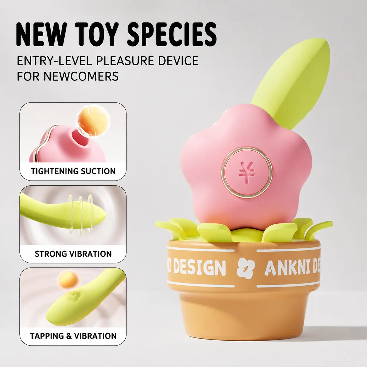 ANKNI Spring FaFa Blossom APP-Controlled Vibrator for Women Rechargeable Massager