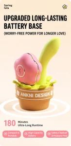 ANKNI Spring FaFa Blossom APP-Controlled Vibrator for Women Rechargeable Massager