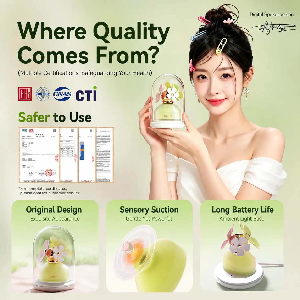 ANKNI Spring Fafa Blossom Clitoral Suction Stimulator for Women