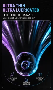 Black Soul 003 Ultra-Thin Hyaluronic Acid Lubricated Condoms Long-Lasting 3-Pack