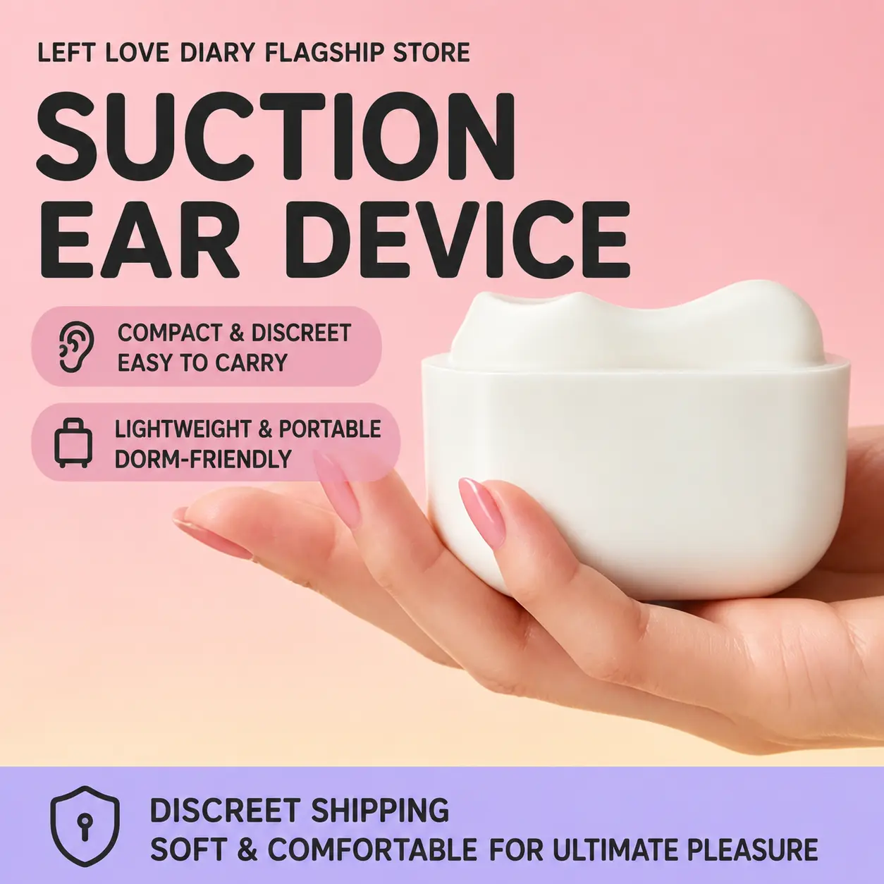 Cake Bunny Earbud Design App Controlled Vibrating Suction Massager For Women