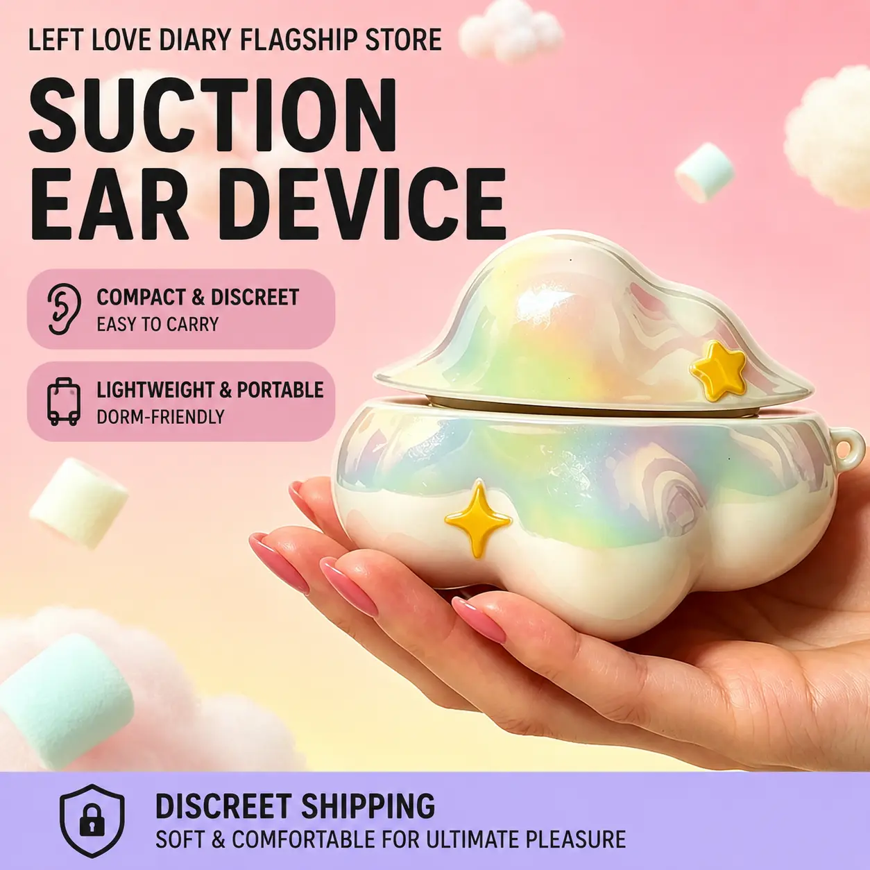 cake-bunny-earbud-design-app-controlled-vibrating-suction-massager-for-women-06 Cake Bunny Earbud Design App Controlled Vibrating Suction Massager For Women