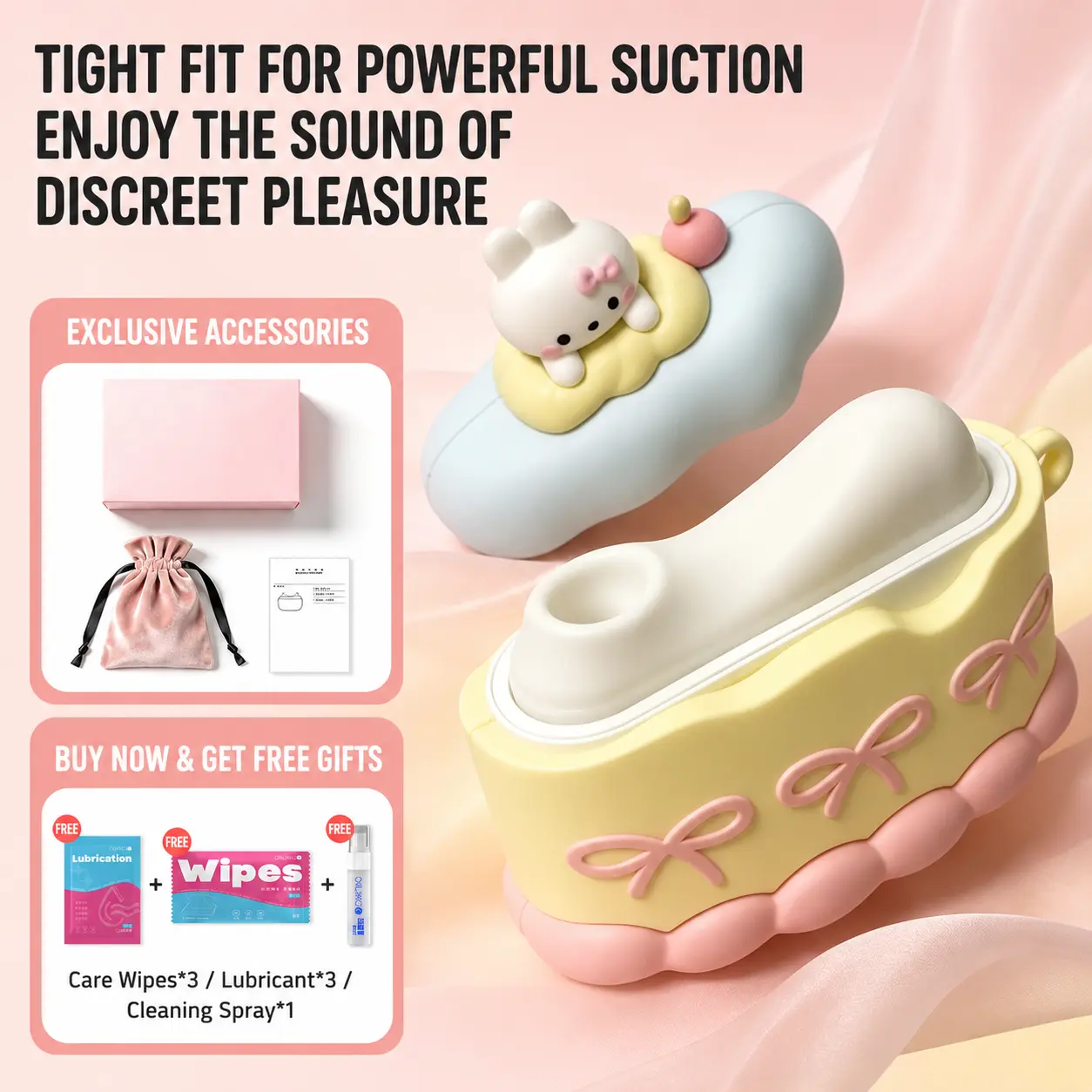 cake-bunny-earbud-design-app-controlled-vibrating-suction-massager-for-women-07 Cake Bunny Earbud Design App Controlled Vibrating Suction Massager For Women