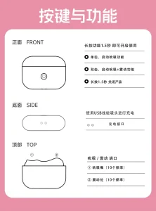Cake Bunny Earbud Design App Controlled Vibrating Suction Massager For Women