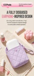 Cake Bunny Earbud Design App Controlled Vibrating Suction Massager For Women