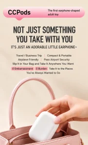 Cake Bunny Earbud Design App Controlled Vibrating Suction Massager For Women