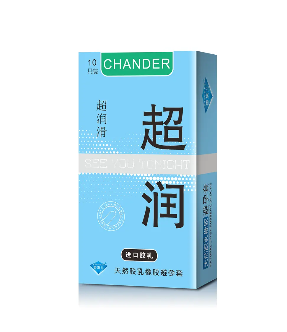 Chondler 002 Ultra Lubricated Thin Condoms Natural Latex Smooth Surface Protective Condoms 10-Pack