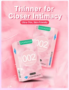 Chondler 002 Ultra Lubricated Thin Condoms Smooth Surface Protection Condoms