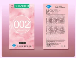 Chondler 002 Ultra Lubricated Thin Condoms Smooth Surface Protection Condoms