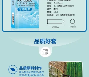 香黛儿冰感超爽炫动系列男用避孕套10只装