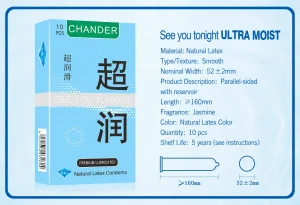 Chondler Ultra Lubricated Condoms Smooth Surface Protection Condoms