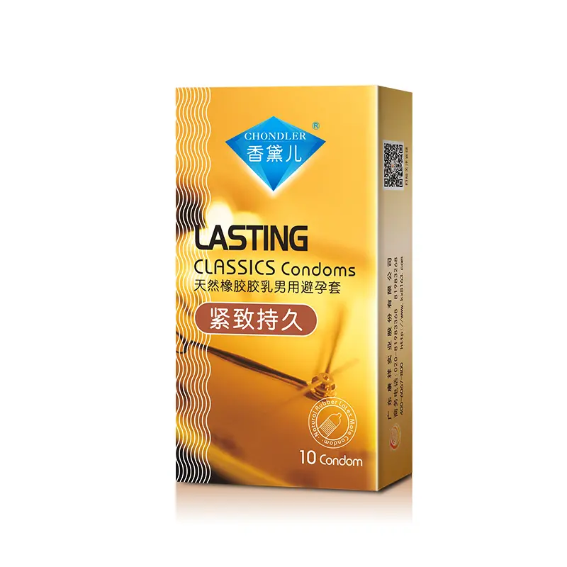 Chondler Tight Fit Long Lasting Dynamic Series Male Condoms 10pcs