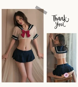 Cosplay School Girl Costume Japanese JK Erotic Lingerie Female Uniform Temptation Sexy Perspective