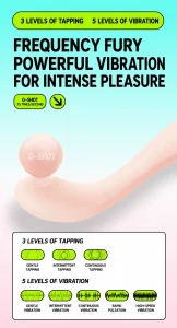 HERZGIRL #808 Wearable G-Spot Vibrator for Women APP-Controlled Tapping & Vibrating Massager