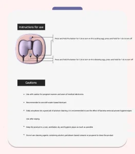 Jissbon 2-in-1 Nipple Sucking Vibrator Egg Clitoral Stimulator G-Spot Massager