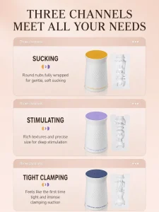 Jissbon Air Pulse Masturbation Egg with Stimulating Teasing and Tight Fit Options