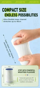 Jissbon Air Pulse Masturbation Egg with Stimulating Teasing and Tight Fit Options