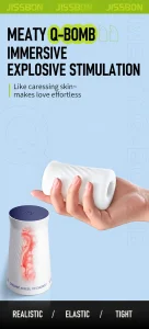 Jissbon Air Pulse Masturbation Egg with Stimulating Teasing and Tight Fit Options