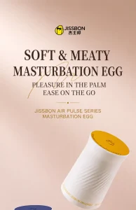 Jissbon Air Pulse Masturbation Egg with Stimulating Teasing and Tight Fit Options