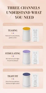 Jissbon Air Pulse Masturbation Egg with Stimulating Teasing and Tight Fit Options