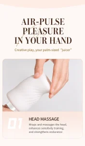 Jissbon Air Pulse Masturbation Egg with Stimulating Teasing and Tight Fit Options