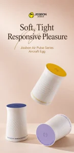 Jissbon Air Pulse Masturbation Egg with Stimulating Teasing and Tight Fit Options