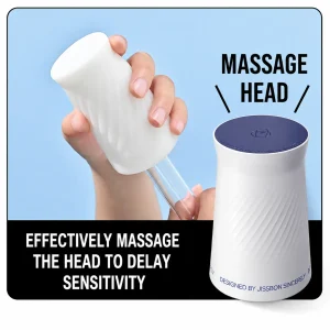 Jissbon Air Pulse Masturbation Egg with Stimulating Teasing and Tight Fit Options