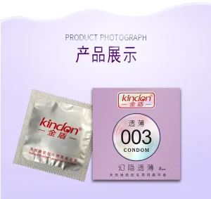 Kindon Invisible Feel Ultra-Thin 003 Natural Latex Male Condoms 2pcs