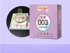 Kindon Invisible Feel Ultra-Thin 003 Natural Latex Male Condoms 2pcs