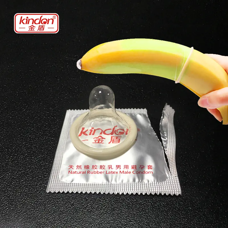 Kindon Ultra-Thin 003 Invisible Feel Silky Lubricated Natural Latex Male Condoms 2pcs
