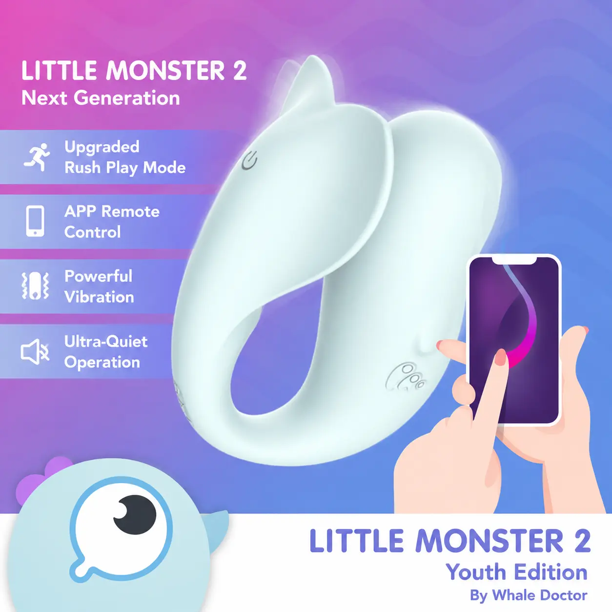 monster-pub-2-app-controlled-g-spot-vibrator-dr.whale-01 Monster Pub 2 APP Controlled G-Spot Stimulation Remote Vibrator Toys Master Godzilla Mr. Devil Dr. Whale