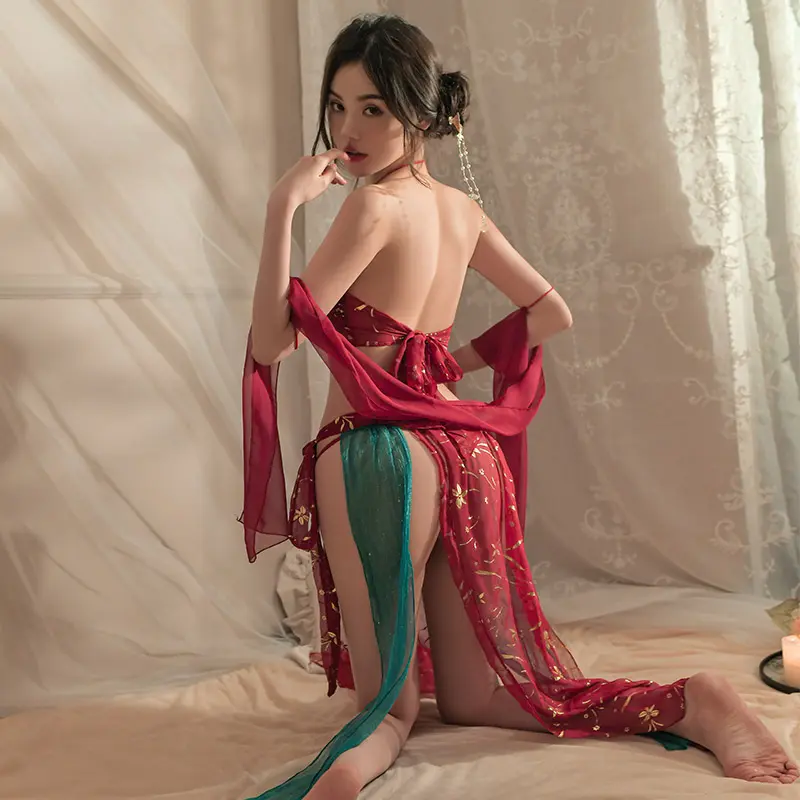 Sexy Lady Lingerie Chinese Hanfu Style Bellyband Cosplay Nightwear Women Bodycon