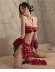 Sexy Lady Lingerie Chinese Hanfu Style Bellyband Cosplay Nightwear Women Bodycon