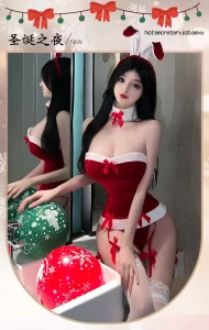 Sexy Lingerie Open Crotch Festival Sexy Body Suit Christmas Lingerie Women