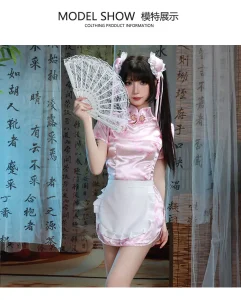 Sexy Underwear Chinese Niang Cheongsam Passionate Free Couple Flirting Seduction Pure Desire Uniform Cosplay